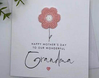 Grandma Mother’s Day Card, My Beautiful Grandma, Personalised Mother’s Day Card, Card for Grandma, Mother’s Day Gift, Handmade Card