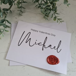 Valentine&#39;s Day Card | Personalised Valentine&#39;s Day Card | I Love you Card | Engagement Card | Wedding Card|Anniversary Card|Handmade Card
