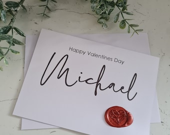 Valentine's Day Card | Personalised Valentine's Day Card | I Love you Card | Engagement Card | Wedding Card|Anniversary Card|Handmade Card