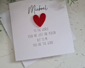 Valentine's Day Card | Card for Valentine's Day |Love Card | Engagement Card | Wedding Card | Anniversary Card | Romance Card | Personalised