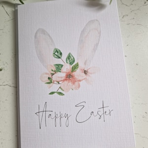 Happy Easter Cards, Easter Greeting Cards, Pack of Easter Cards, Easter Bunny Card, Bunny Ears, Easter Cards for Grandchildren, Easter