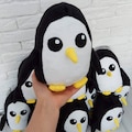 Gunter plush, Penguin, plush penguin, plushie penguin, handmade toy, penguin lover gift, textile toy penguin, penguin toy, penguin gift