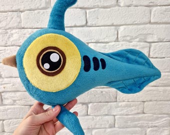Subnautica Peeper Plushie: Handmade Peeper Fish Toy (30cm Long)