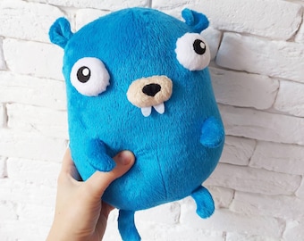 Gopher Kuscheltier, Golang, Plüsch Golang, Plüschtier Golang, Gopher, Gopher Plüsch, Gopher Spielzeug, Plüsch Gofer Spielzeug, Coder Geschenk, Geak, Docker Plüschtier