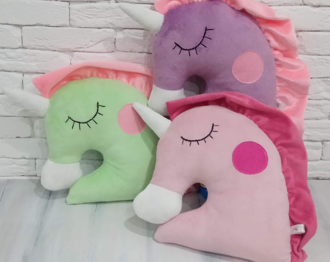 Unicorn Pillow, Plushie pillow Unicorn, toy Unicorn, horse, Plush Unicorn, unicorn lover gift, Unicorn, stuffed unicorn,horses, handmade toy