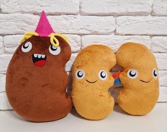 Kidney, plush organ, plush Kidney, internal organ, toy Kidney, Kidney plushie, Kidney plush toy, plush organs, plush internal organs, organs
