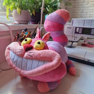Big plush cat pillow, cat pillow, big cat, artisan handmade toy, monster plush, cute plush toy, plush cat, cartoon toy, cartoon plush cat