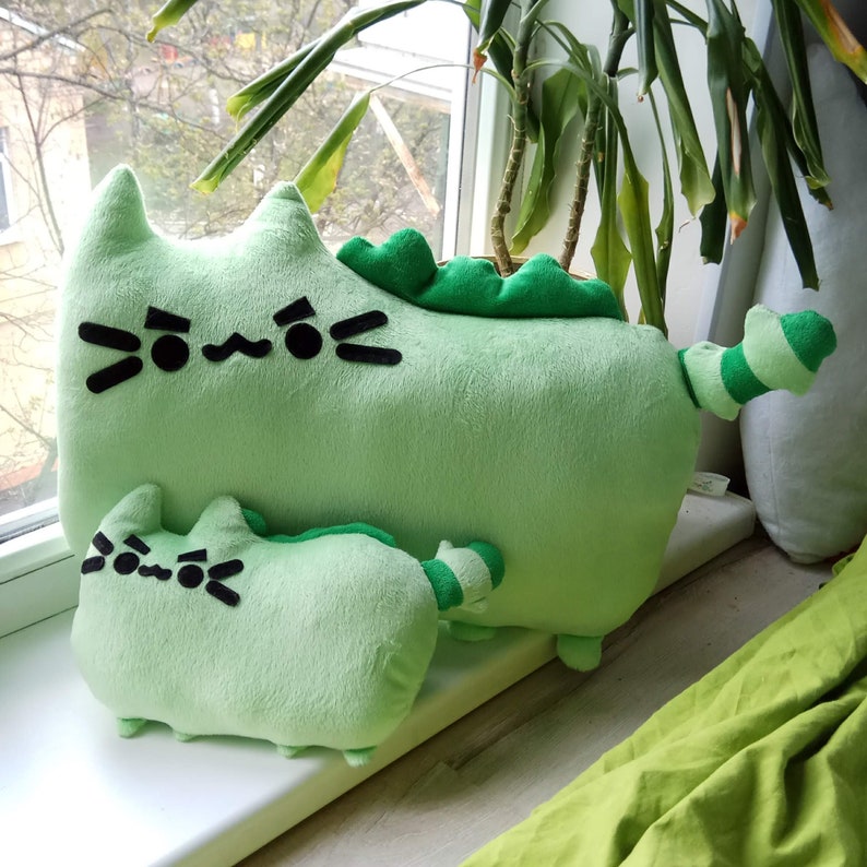 Pusheen Pusheen cat Cat Dinosaur Dino Plushie Dino Dino | Etsy