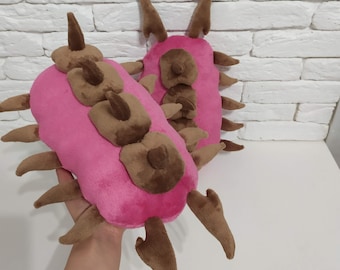 Larva, plush larva, zerg, plush toy, toy, monster plush, plush larva, monster toy, geak gift, geak toy, plush, Ukraine, handmade toy
