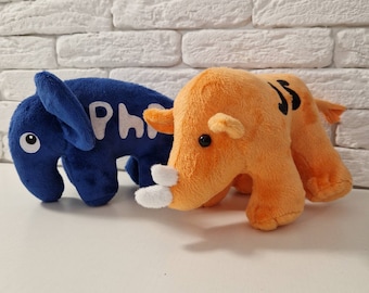 Rhino plush, Rhino JS, JS plush, JS plush toy, javascript rhino, geek plush, rhino plushie, rhino plush toy, Stand with Ukraine