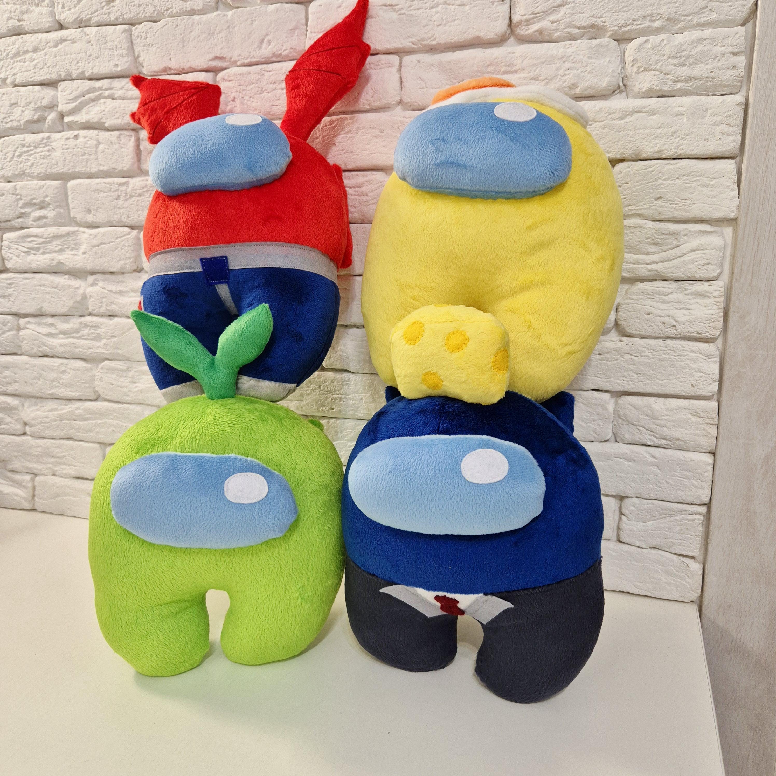 手作りAmong Usぬいぐるみ：宇宙飛行士オタクデコレーション（30cm