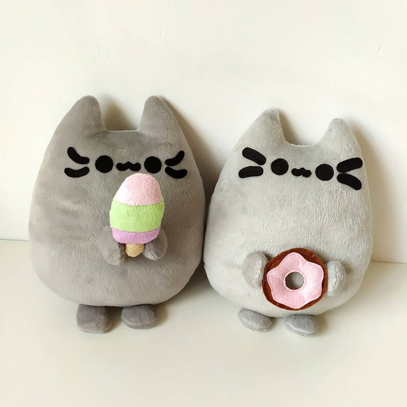 Plush cat plush toy cat icecream donut cat with donut Etsy