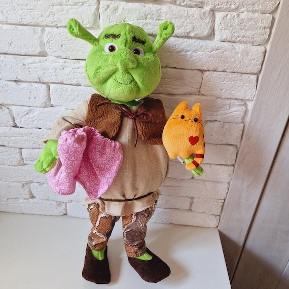 手作りのシュレックのぬいぐるみ、シュレックのぬいぐるみ、手作りの