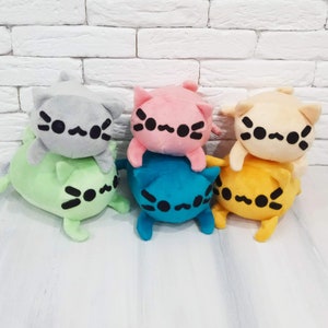 Handmade Plush pusheen Cat: Cuddly Plushie Toy, Cat Lover Gift