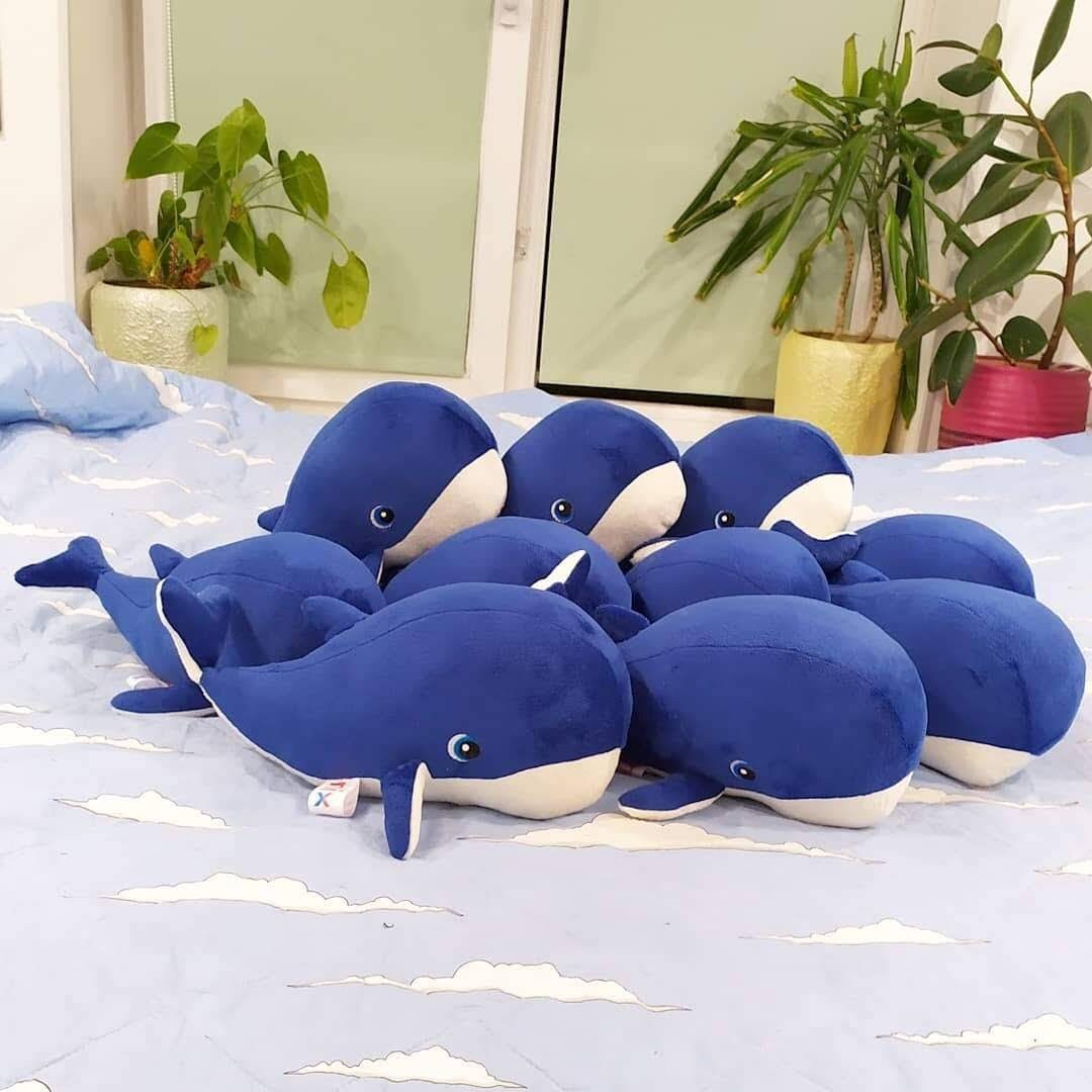 Simulation Sperm Whale Plush Stuffed Animal - 21 Inches Long, Soft Blue Toy, Gift For Kids & Collectors - View #3