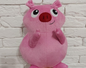 Plush Pig, pink Pig toy,Pig toy plush, pig plushie, handmade plush pig, Pig cosplay, Pig toy