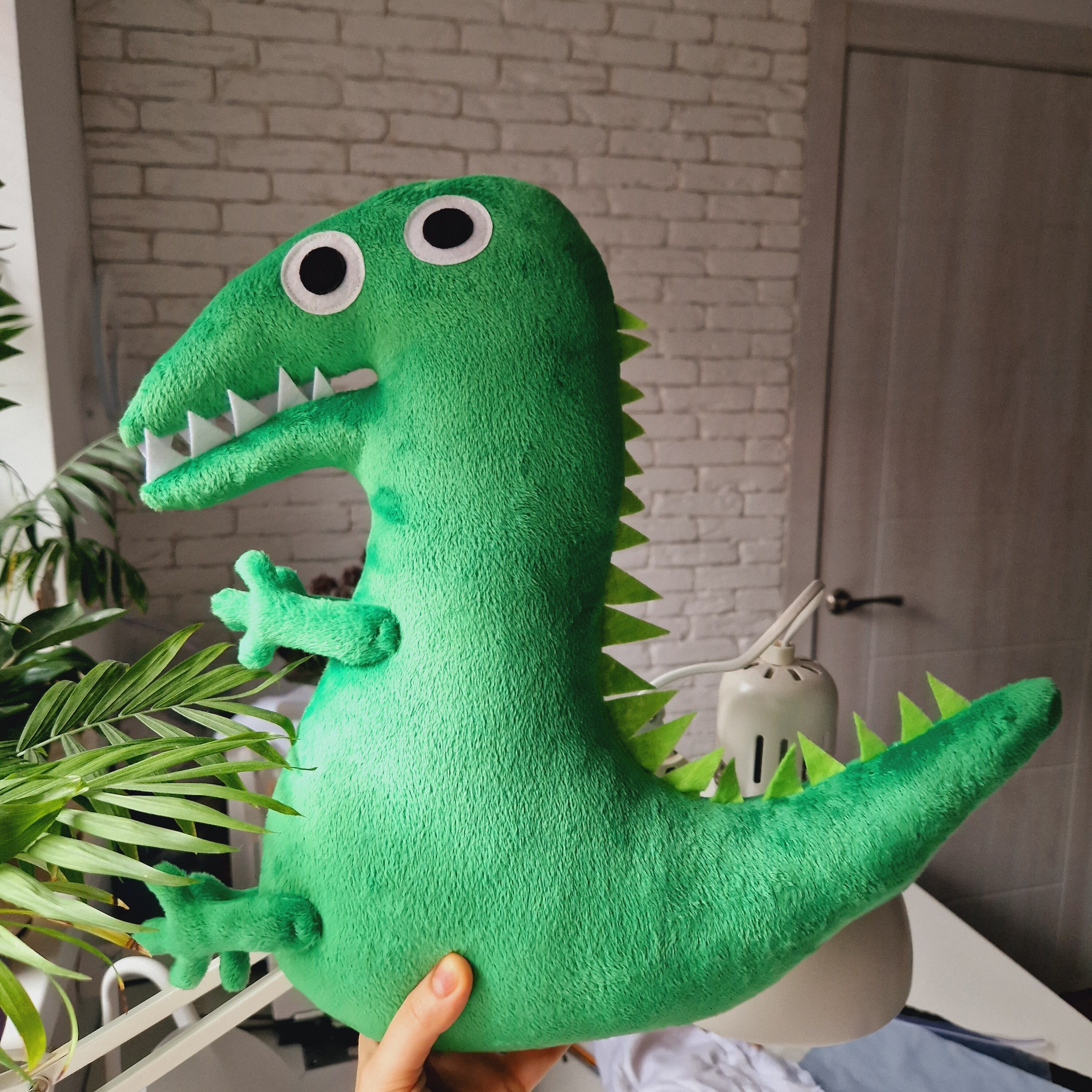 Plush Dinosaur Handmade Plush Dinosaur Artisan Toy Plush George s Dinosaur George Dinosaur Mr. Dinosaur Dinosaur Plushie Etsy