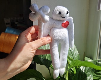 Artisan handmade plush toy human, handmade plush human, organs, plush human, plush small man, plush man, Ukraine