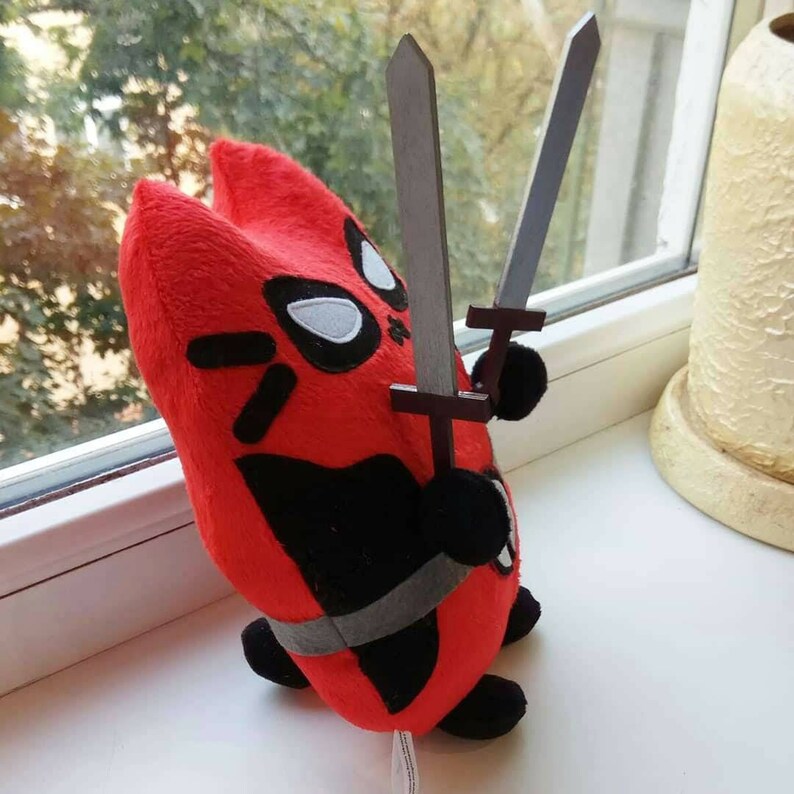 Pusheen Deadpool Cat DeadPool Deadpool toy monster toy Etsy