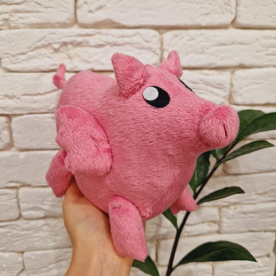 魔法の豚のぬいぐるみ：翼を持った気まぐれな豚 - Etsy 日本