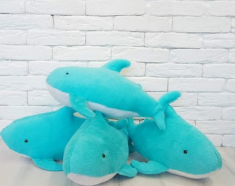 Shark toy, Soft shark toy, plush toy shark, blue shark toy, underwater animal toy, plushie shark, little whale toy, stuffed shark, sea toy