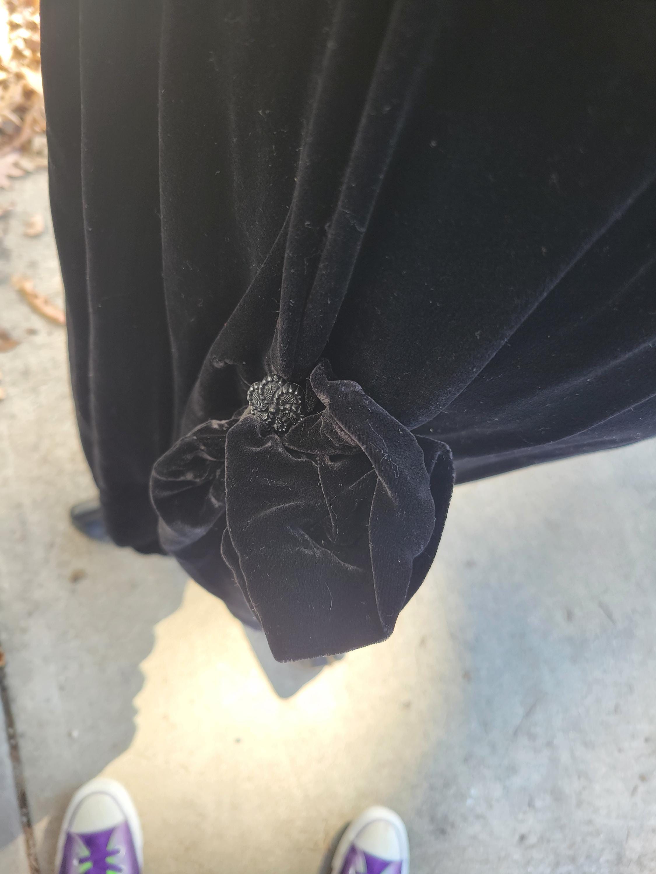 All eyes on you black velvet gown