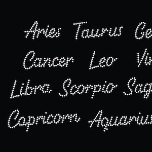 Wszystkie nazwy znaków zodiaku odpowiednie do masek na twarz/czapek/kieszonek ONE LINE SS10 szablony kryształków cyfrowych do pobrania, svg, eps, png, dxf