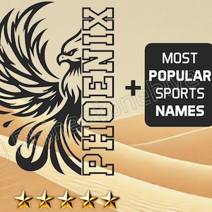 Rising Phoenix Design, Phoenix, SVG, mascotte SVG, png, sport png, conception de t-shirt, numérique