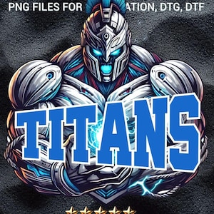Episch titanenontwerp, titanen, sublimatieontwerp, mascotte png, sport png, T-shirtontwerp, dtf, dtg, digitaal