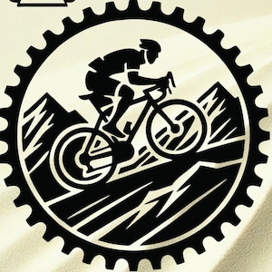Mountainbike Abenteuer – Radfahrer & Biker Digital Design (SVG, PNG), T-Shirt Design, digital