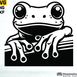 Tree Frog SVG – Playful Amphibian Clipart (Digital Download