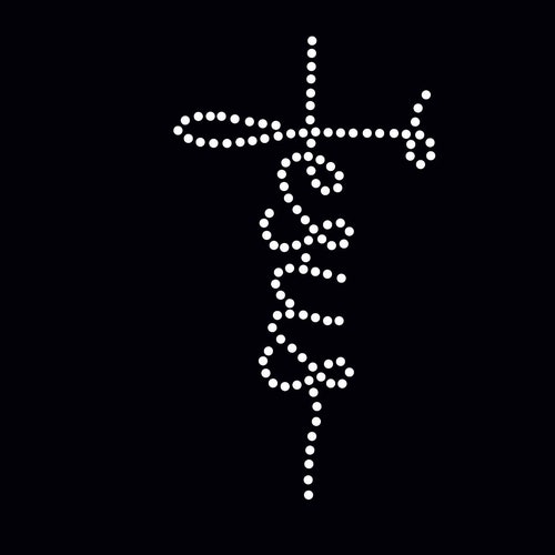Cross Rhinestone Transfer SVG Download Template Pattern | Etsy