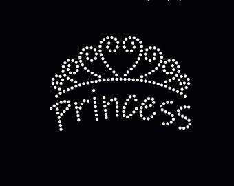 Princess Tiara Birthday Party Rhinestone Templates Digital | Etsy