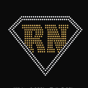 Nurse, super nurse, registered nurse rhinestone template digital download, svg, eps, png, dxf