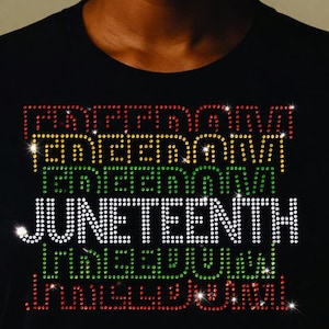 Juneteenth freedom rhinestone template digital download, svg, eps, png, dxf