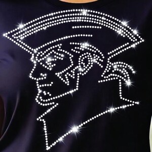 Patriot Mascot Rhinestone Template SVG | DIY Fan Shirt Design - Etsy