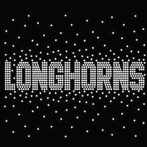 Longhorns 3 sizes ss6, ss8, ss10 Rhinestone Templates, cheerleader, fan, leotard, gradient fill rhinestone digital download, svg, png, dxf