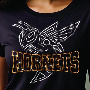 Honets Rhinestone Transfer Hornets Rhinestone Design | Mascot SVG PNG DXF (digital Download) - Etsy
