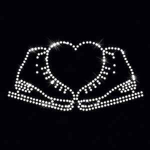 Plantillas de diamantes de imitación con forma de corazón para patinaje sobre hielo (descarga digital, SVG, EPS, PNG y DXF)