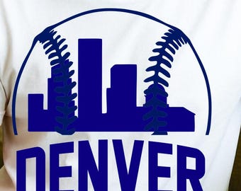 Denver Baseball Skyline SVG | Colorado PNG, Dxf (Digital Download)