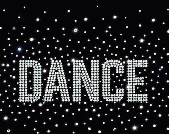 Dance Rhinestone Template, SS6 SS8 SS10 Sizes (Digital Download)