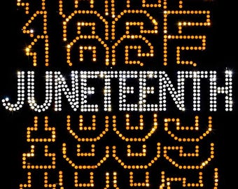 Juneteenth 1865 Rhinestone SVG | Black History SS10 Template | Bling Freedom Design for Cricut & Silhouette