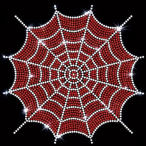 Sjabloon Halloween spinnenweb strass (svg, dxf, png, eps) (digitale download)