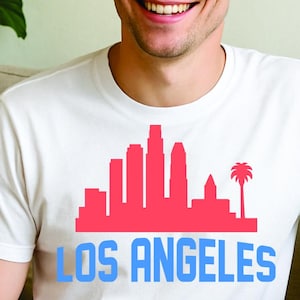 Los Angeles Skyline SVG | LA California City Silhouette PNG Dxf | Cricut Cut File