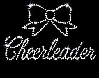 Cheerleader with bow , cheer, sport rhinestone template digital download, svg, eps, png, dxf
