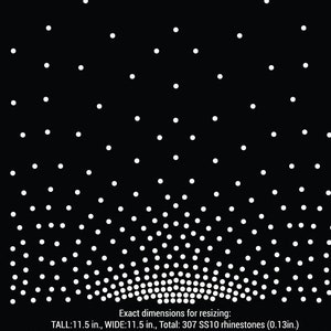 SS16 pattern 1  Scattered , fits 11.5x11.5 IN Rhinestone Template, rhinestone digital download, svg, eps, png, dxf
