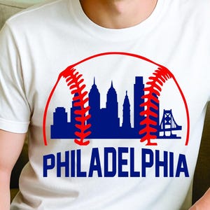 Philadelphia Baseball Skyline SVG | Philly City Sports Cut File