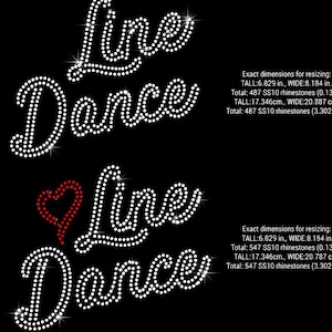 Line Dance Strassstein Vorlage digitaler Download, svg, eps, png, dxf