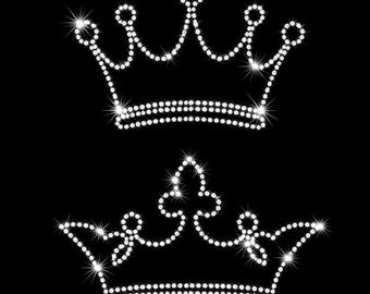 Rhinestone Crown Template, Elegant Bling Design (Digital Download)