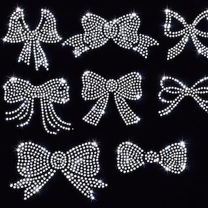 8 wstążek, szablon z kryształkami do pobrania w formacie cyfrowym, svg, eps, png, dxf